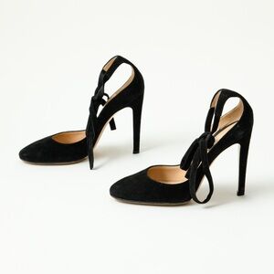 Gianvito Rossi Black Heels with Ankle Strap